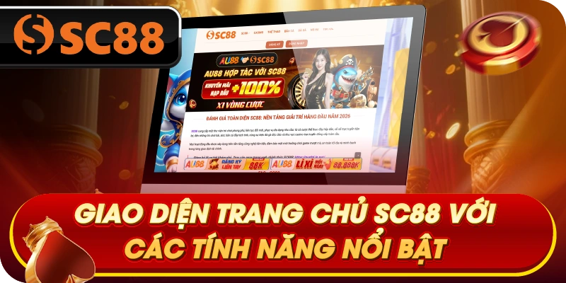 Giao diện đăng nhập SC88 với các tính năng nổi bật